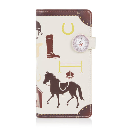 Bridal Horse - Beige Large Wallet