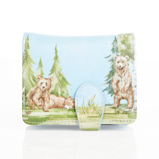 Baby bear clubs - Small Blue Wallet