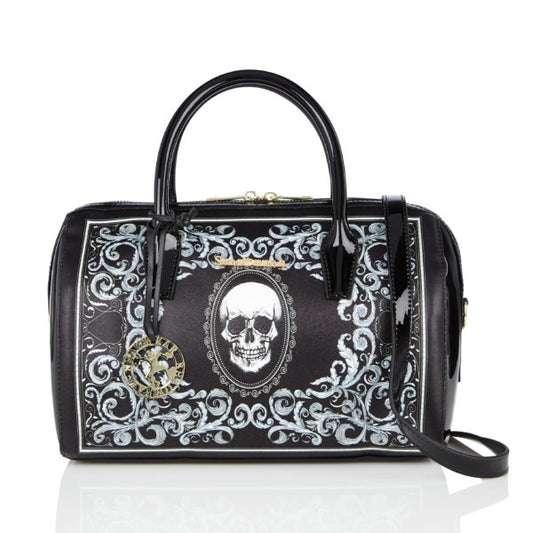 Skull Card - Black Handbag