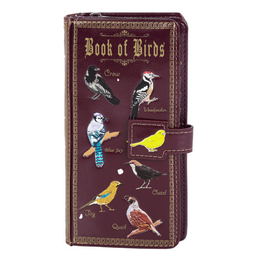 Book of birds - Purple Large Wallet