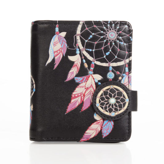 Dream Catcher - Black Small Wallet