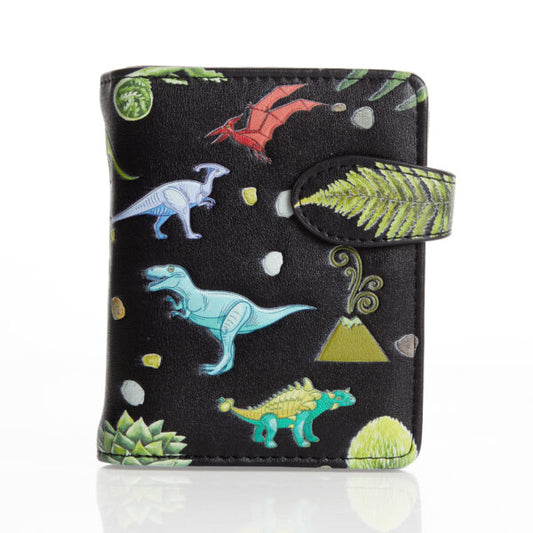 Dinosaur - Black Small Wallet