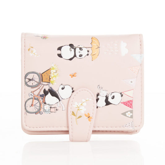Panda Mania - Pink Small Wallet