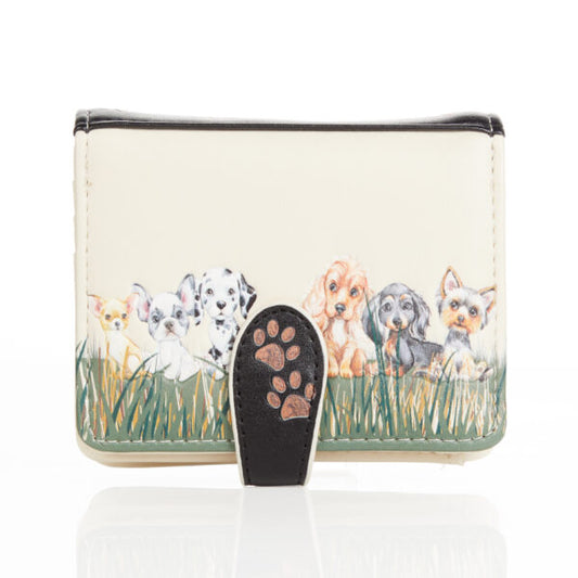 Puppy Love - Beige Small Wallet