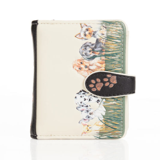 Puppy Love - Beige Small Wallet