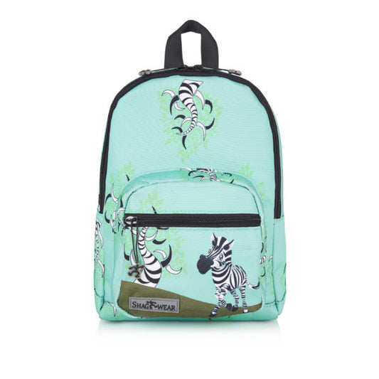 Zebra - Teal Kids Backpack