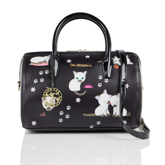Playful Kittens - Black Handbag