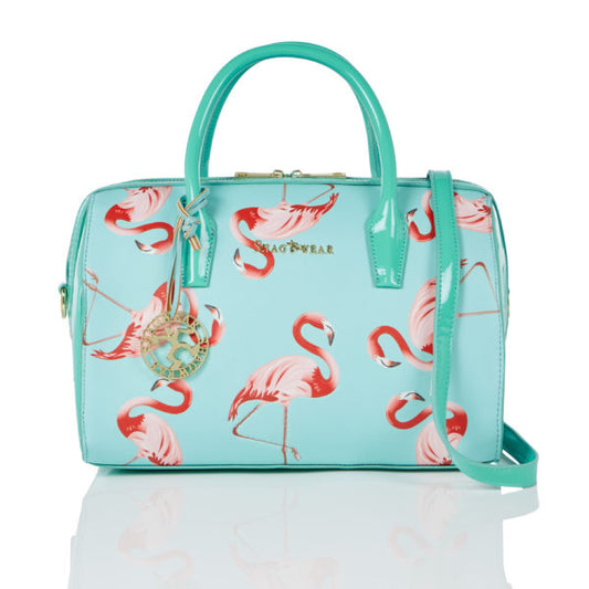 Flamingos - Mint Handbag