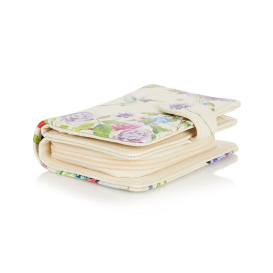 Shagwear Women Small Wallet Beige - Vintage Hummingbird Design