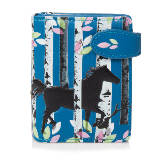 Forest Horse - Blue Small Wallet