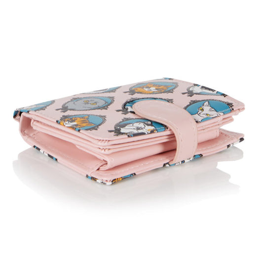 Cat Cameo - Pink Small Wallet