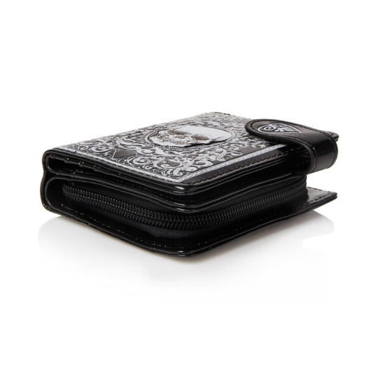 Shagwear Women Small Wallet Black - Skull design