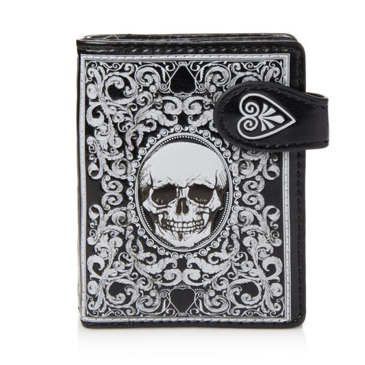 Shagwear Women Small Wallet Black - Skull design