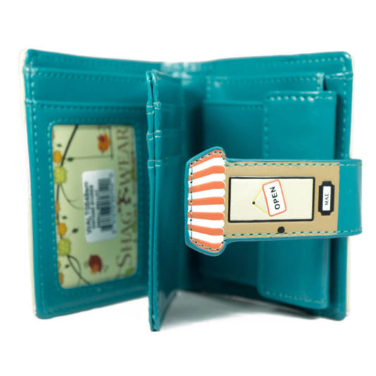 Bakery – Teal Small Wallet