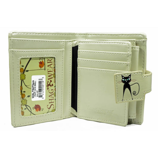 Crazy Cats – Beige Small Wallet