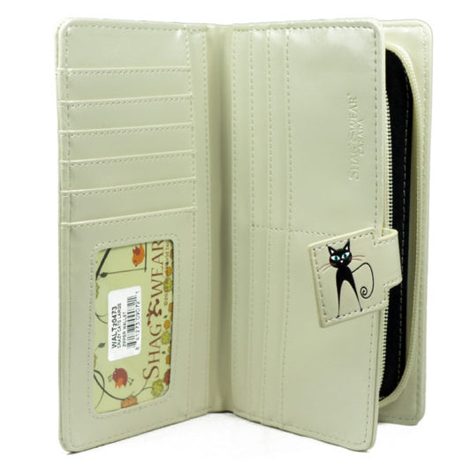 Crazy Cats – Beige Large Wallet