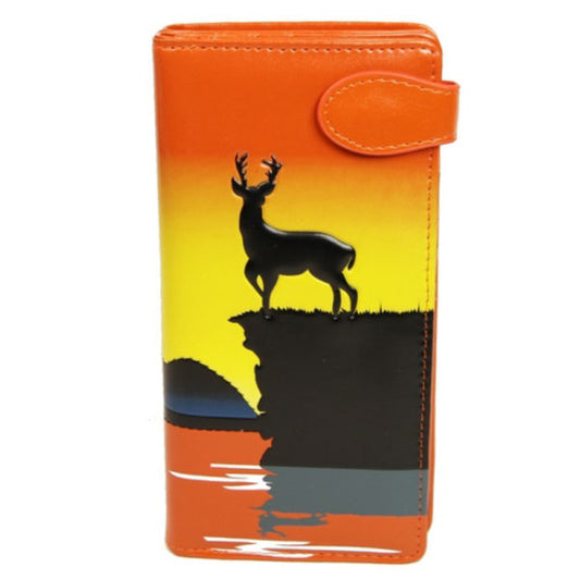 Elk Design – Orange Large Wallet