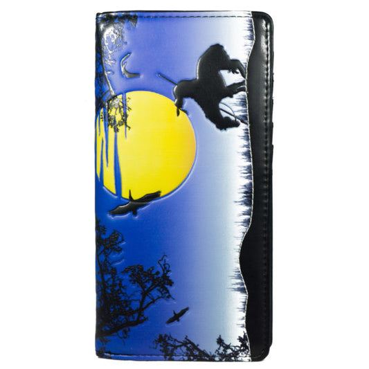 End Of The Trail – Blue Large Wallet