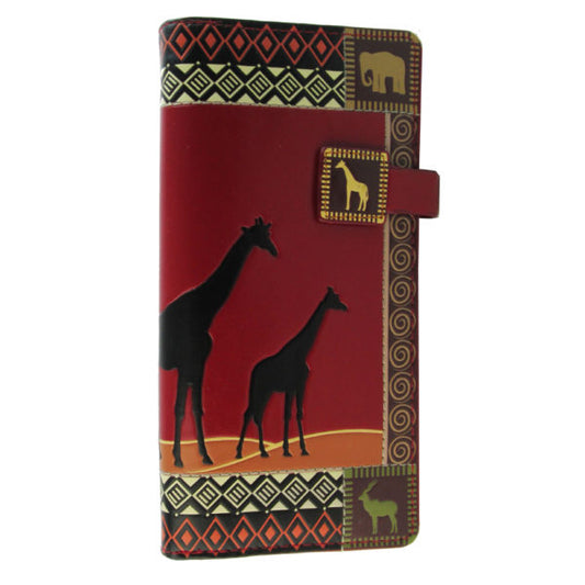 African Safari – Red Large Wallet