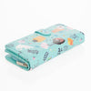 Cats In The Garden - Teal Large Wallet