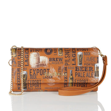 Craft Beer - Brown Clutch Bag