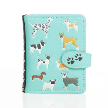 DogsDogsDogs - Teal Small Wallet