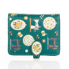 Embroidery - Green Small Wallet