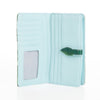 Flamingo Garden - Sky Blue Large Wallet