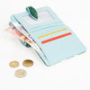 Famingo Garden - Blue Small Wallet