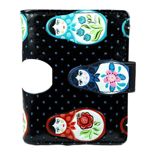 Russian Dolls – Black Small Wallet