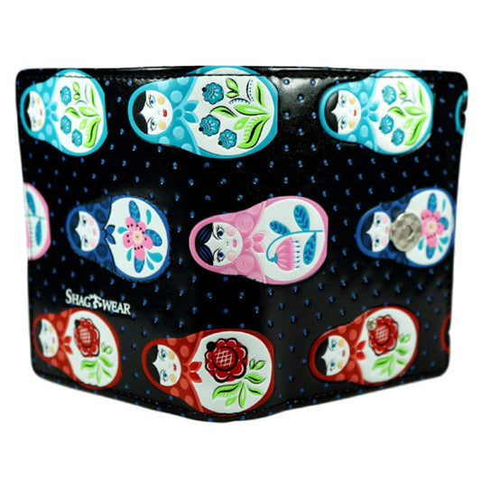 Russian Dolls – Black Small Wallet