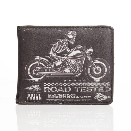 Skull Motorbike - black Wallet