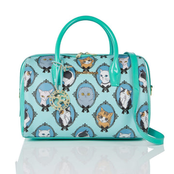 Cat Cameo - Mint Handbag