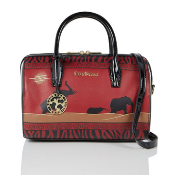 Elephant Safari - Red Handbag