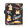 Corgi Pattern - Black Small Wallet