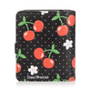 Cherry Pattern - Black Small Wallet