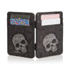 Shagwear Mens Trick Wallet Abstract skull - Black