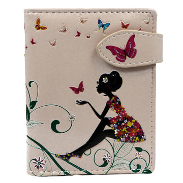 Butterfly Oasis – Pink Small Wallet