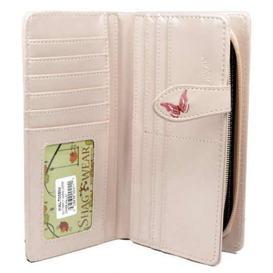 Butterfly Oasis – Pink Large Wallet