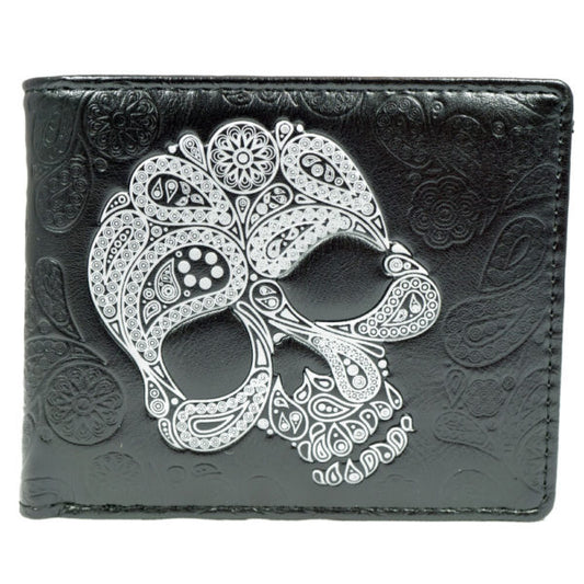 Shagwear Men’s Wallet Abstract Skull – Black