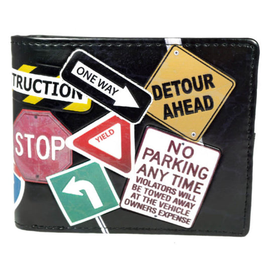 Street Signs – Black Wallet